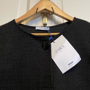 NWT Zara Chic Black Knit Shift